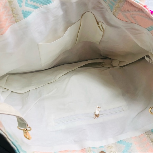 Bohemian Large Floral Beaded and Embroidered Handmade in India - Picture 4 of 7